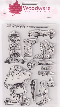Woodware - Splish Splash Splosh Clear Stamps