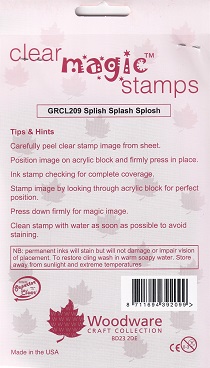 Woodware - Splish Splash Splosh Clear Stamps - Image 2