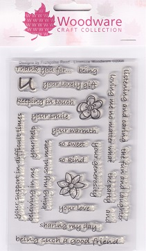 Woodware - Thank You For Clear Stamps