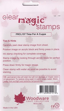 Woodware - Time For A Cuppa Clear Stamps - Image 2