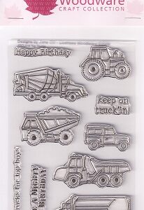 Woodware - Top Trucks Clear Stamps