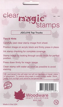 Woodware - Top Trucks Clear Stamps - Image 2