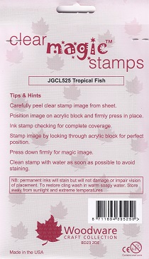 Woodware - Tropical Fish Clear Stamps - Image 2