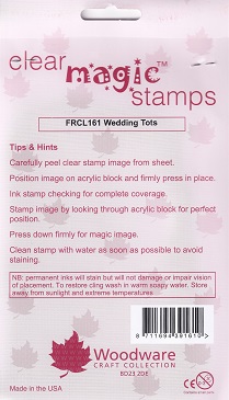 Woodware - Wedding Tots Clear Stamps - Image 2